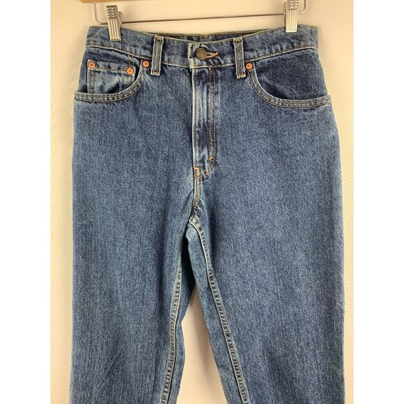 Levis 550 Womens Relaxed Fit Tapered Leg Jeans Size W32 L30 Denim Blue - Picture 2 of 6